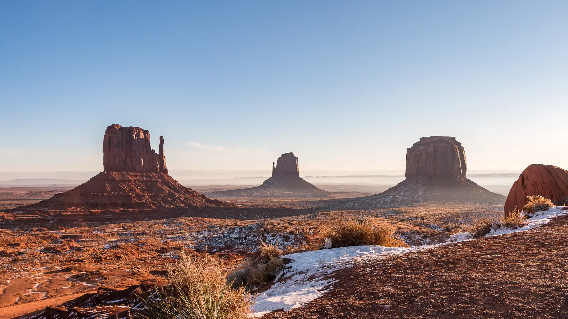 US Arizona Monument Valley landscape view