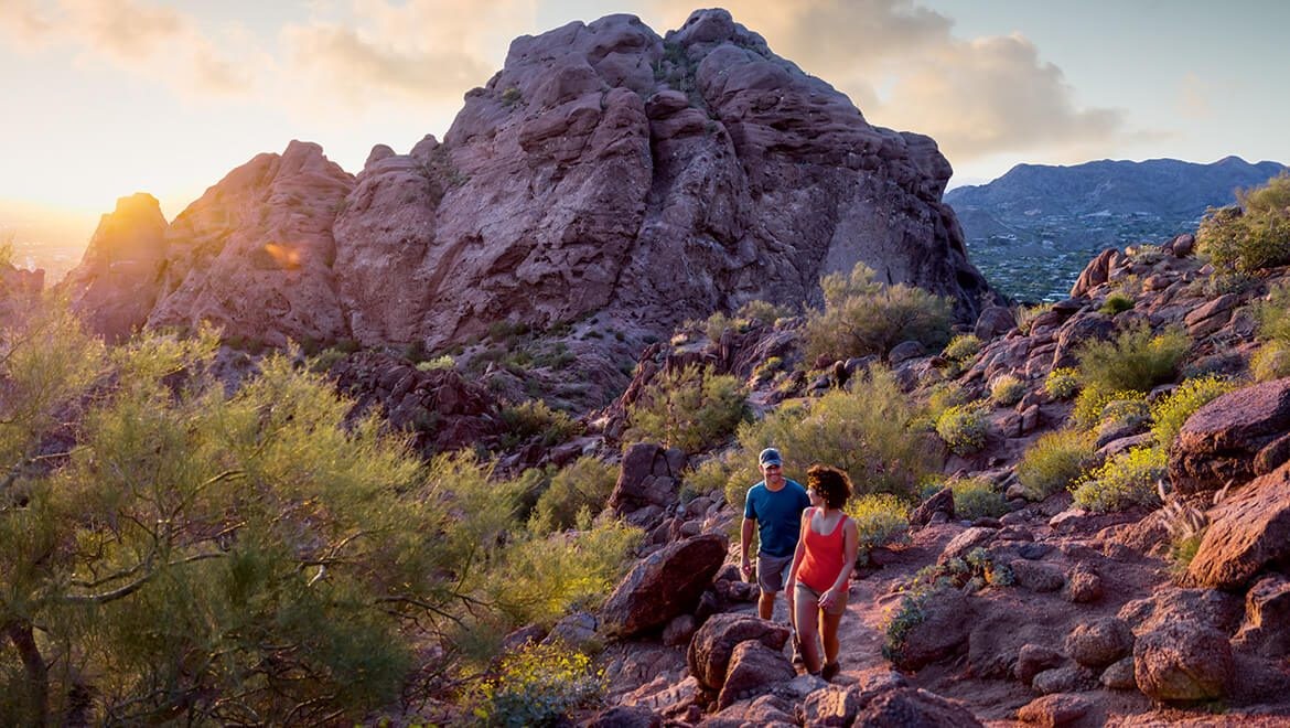 USA Arizona Scottsdale Hiking