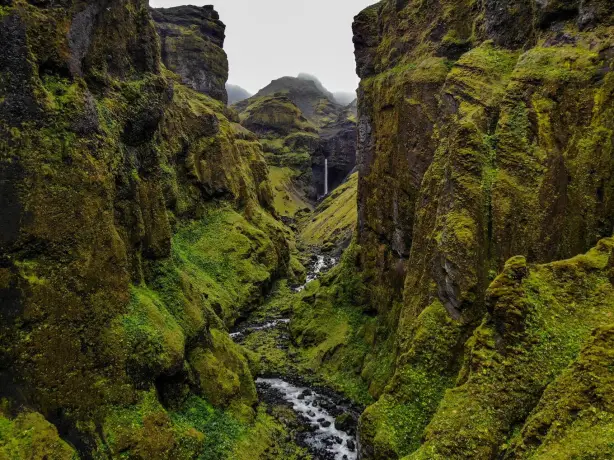 Icelandair flight stopover Reykjavik Múlagljúfur