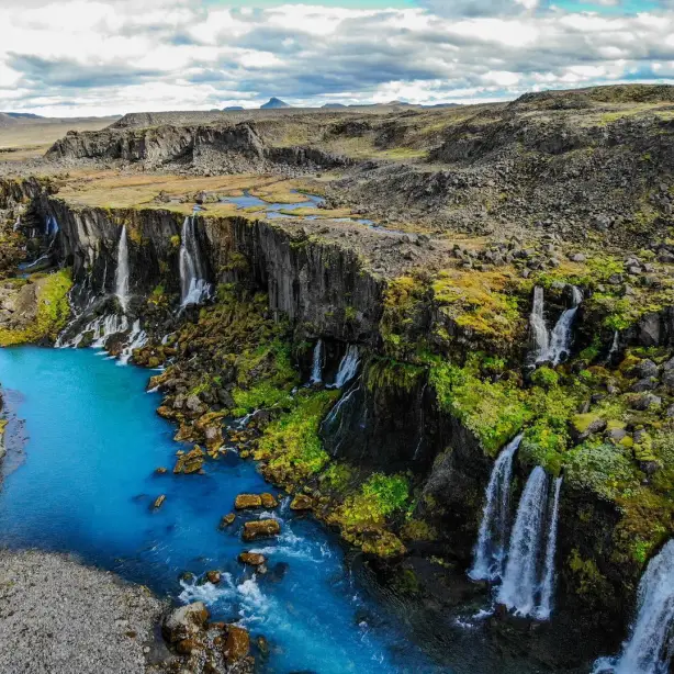Icelandair stopover Reykjavik Sigöldugljúfur waterfall