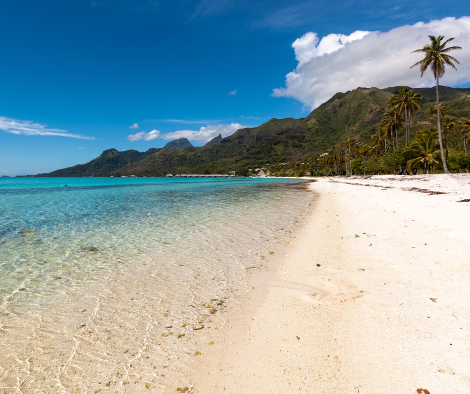 Pacifische eilanden tahiti temae strand