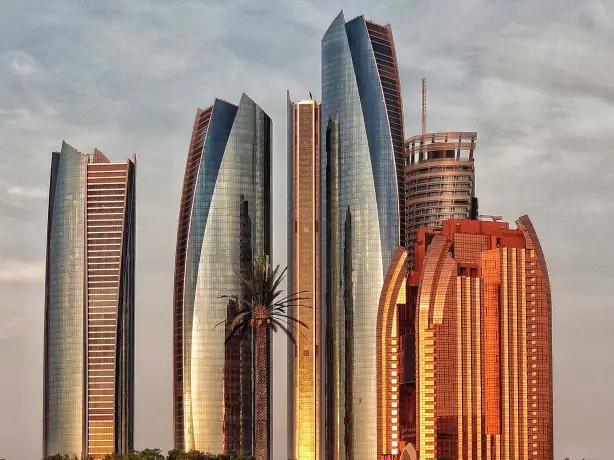Hochhäuser Etihad Towers in Abu Dhabi