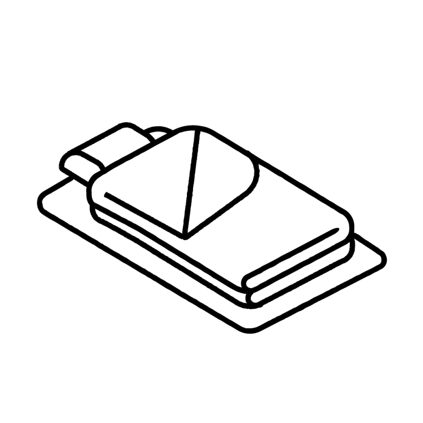 Eine Illustration eines Schlafsacks