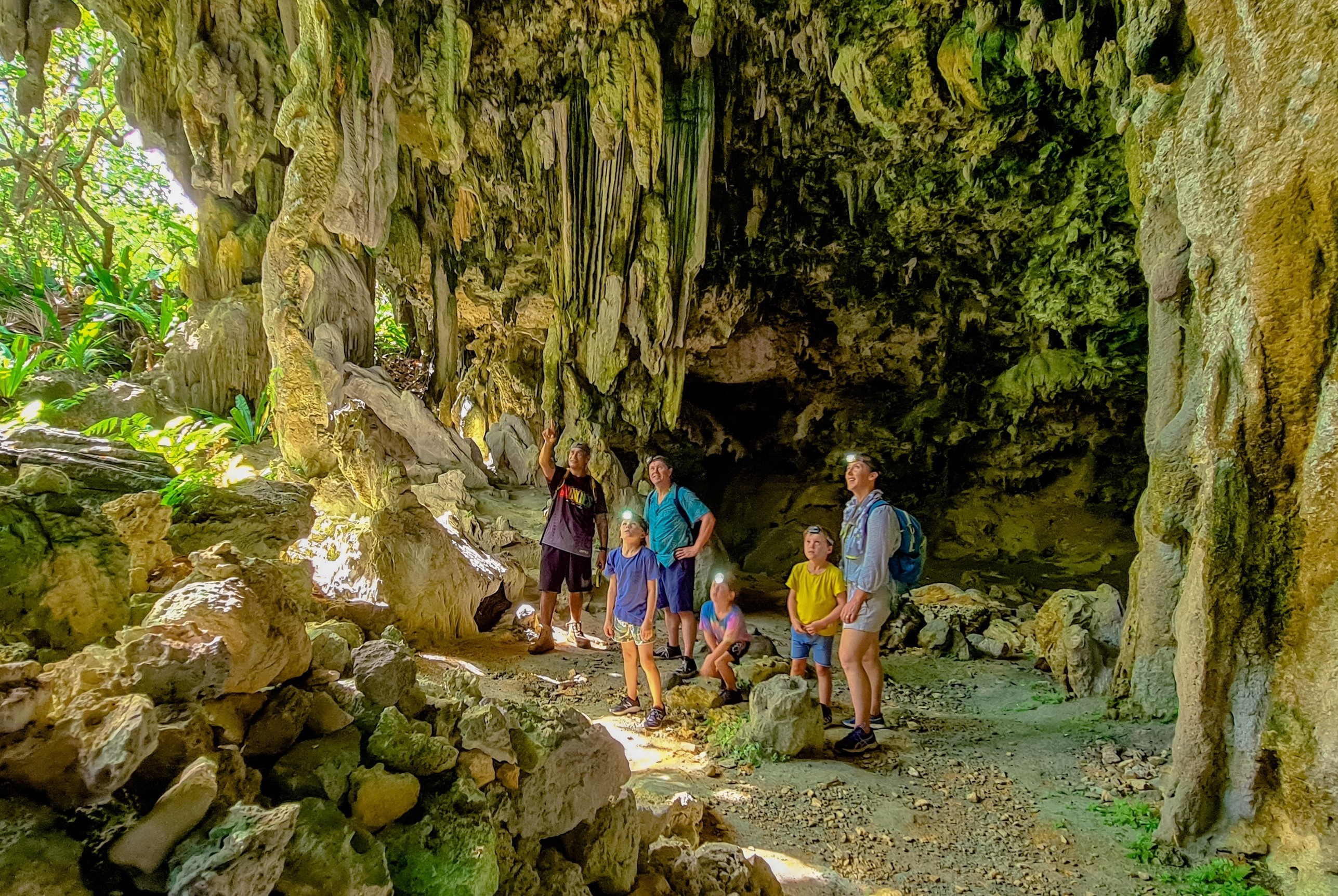 Cookinseln Atiu Kalksteinhöhlen Tour