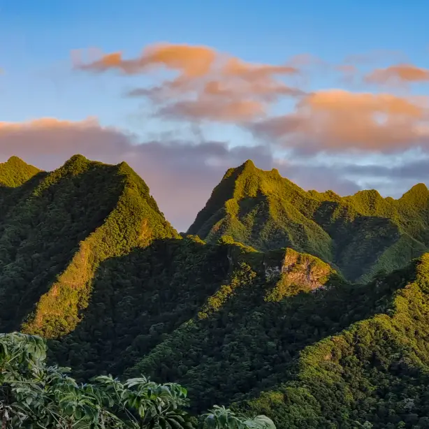 Cook Eilanden Rarotonga bergen