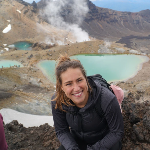 Reisadviseur Simone in het Tongariro National Park in Nieuw-Zeeland
