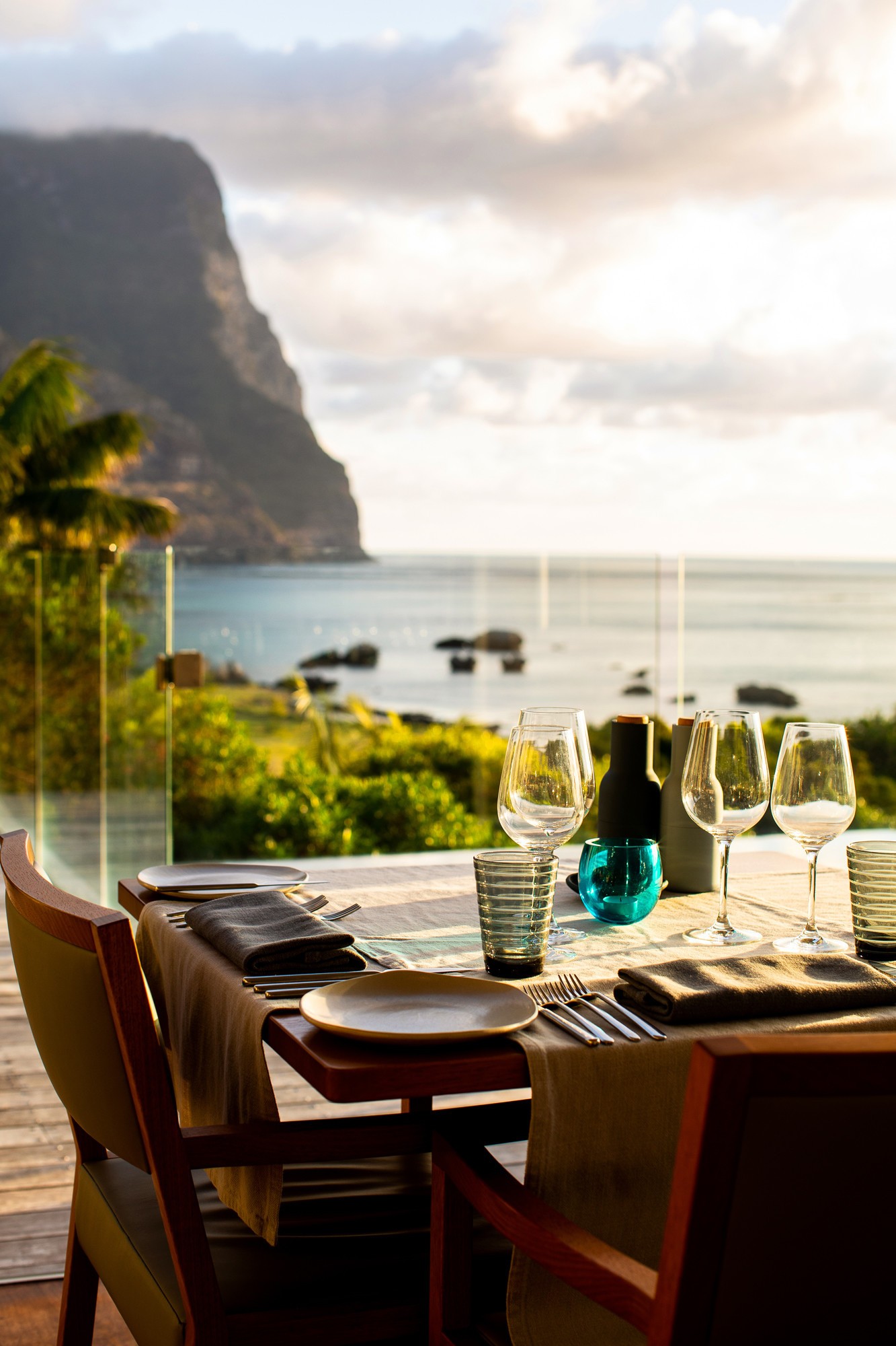 Aus nsw Sunset at Capella Dining Capella Lodge Lord Howe Island