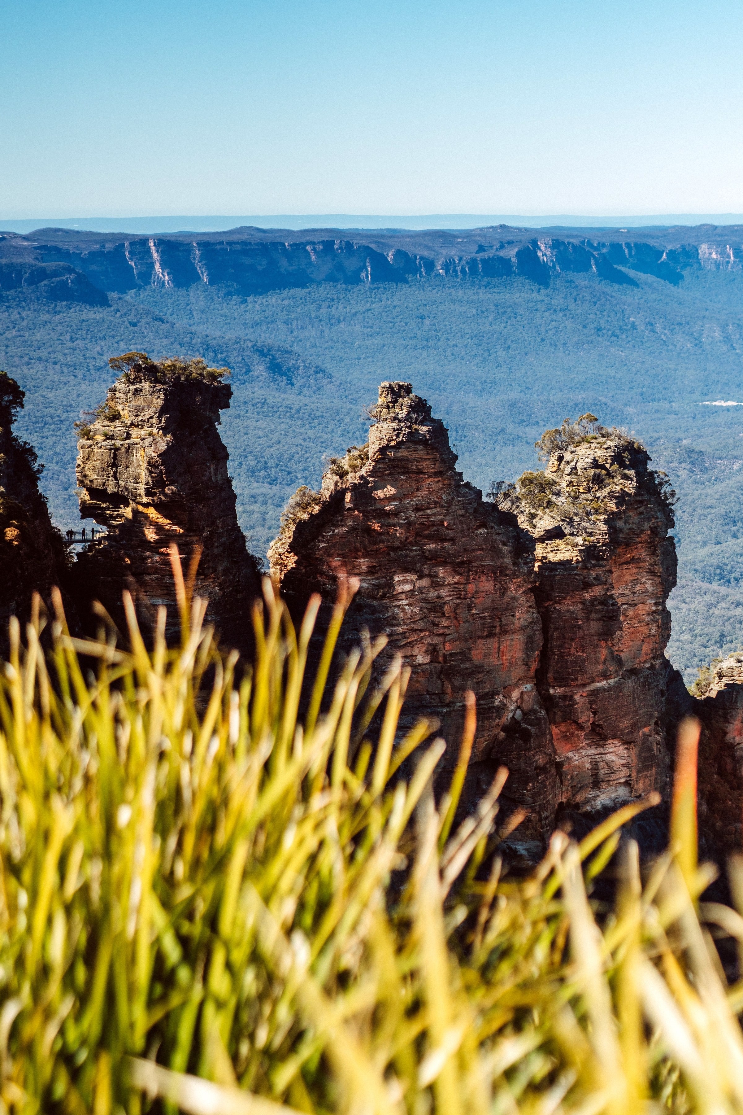 Felsformation three sisters in den Blue Mountains