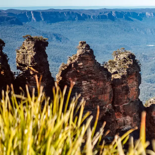 Felsformation three sisters in den Blue Mountains