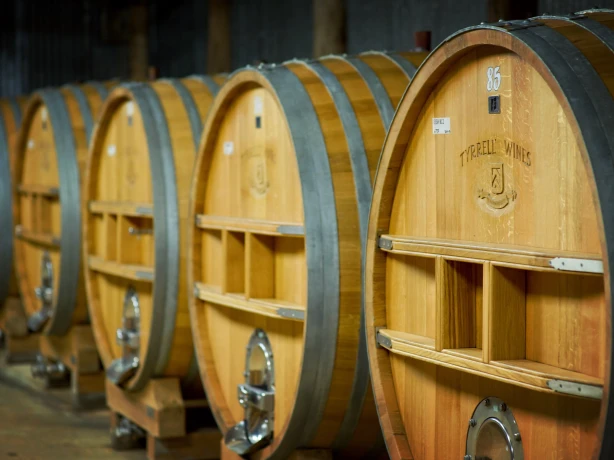 Aus nsw hunter valley wine barrels