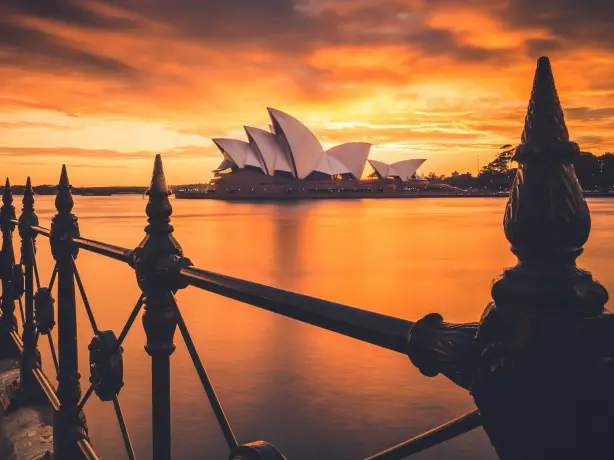 Australien Sydney Opernhaus Sonnenuntergang