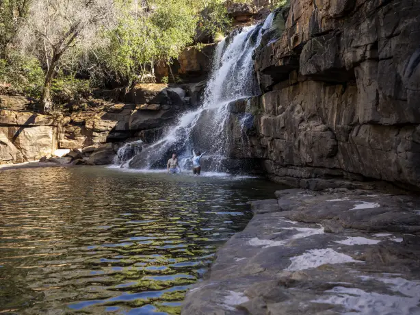 Australien Wasserfall auf der Bullo River Station im Northern Territory