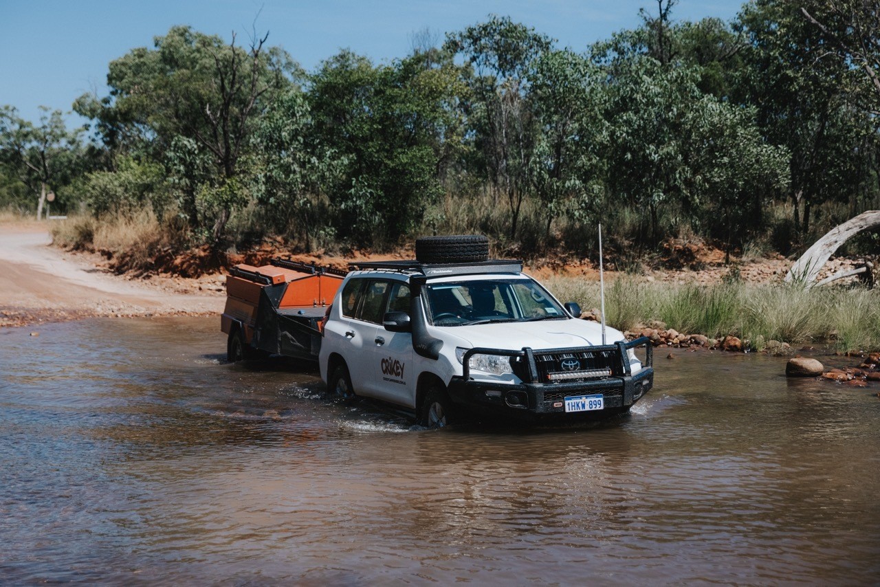 AUS Red centre Crikey camper car