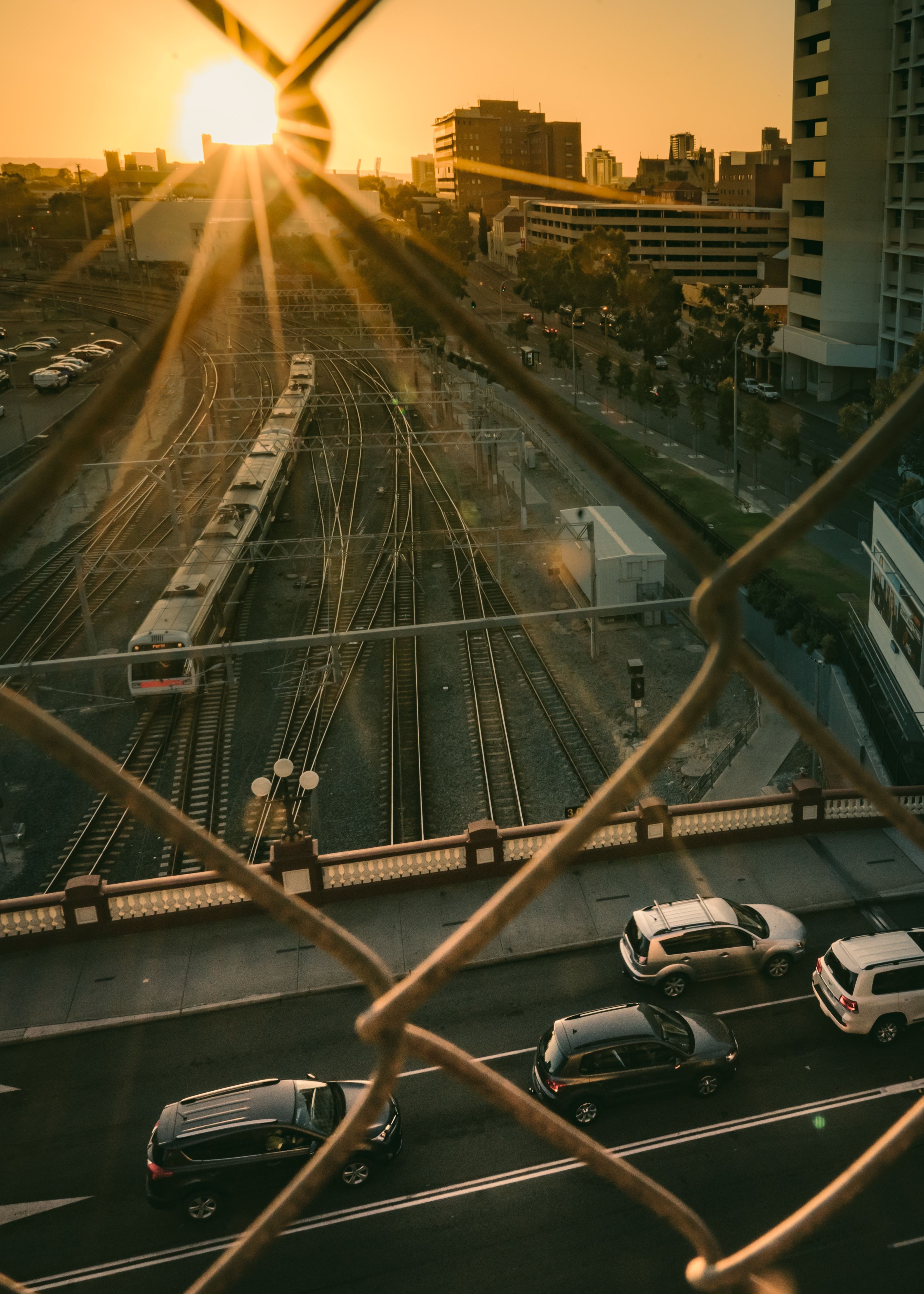 AUS WA Train at sunset harry cunningham unsplash