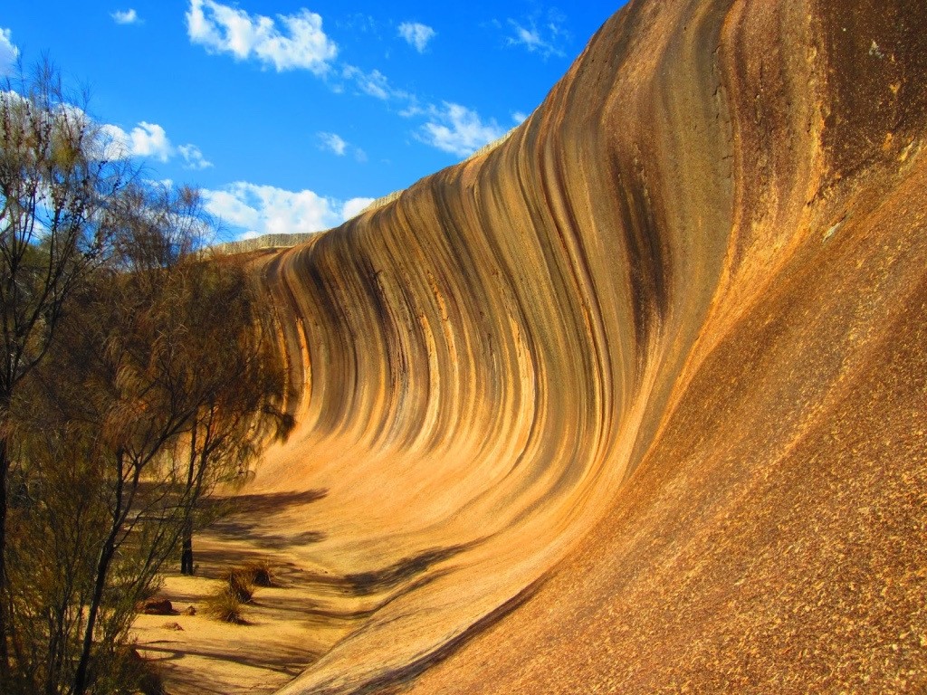 Wellenfelsen in Australien