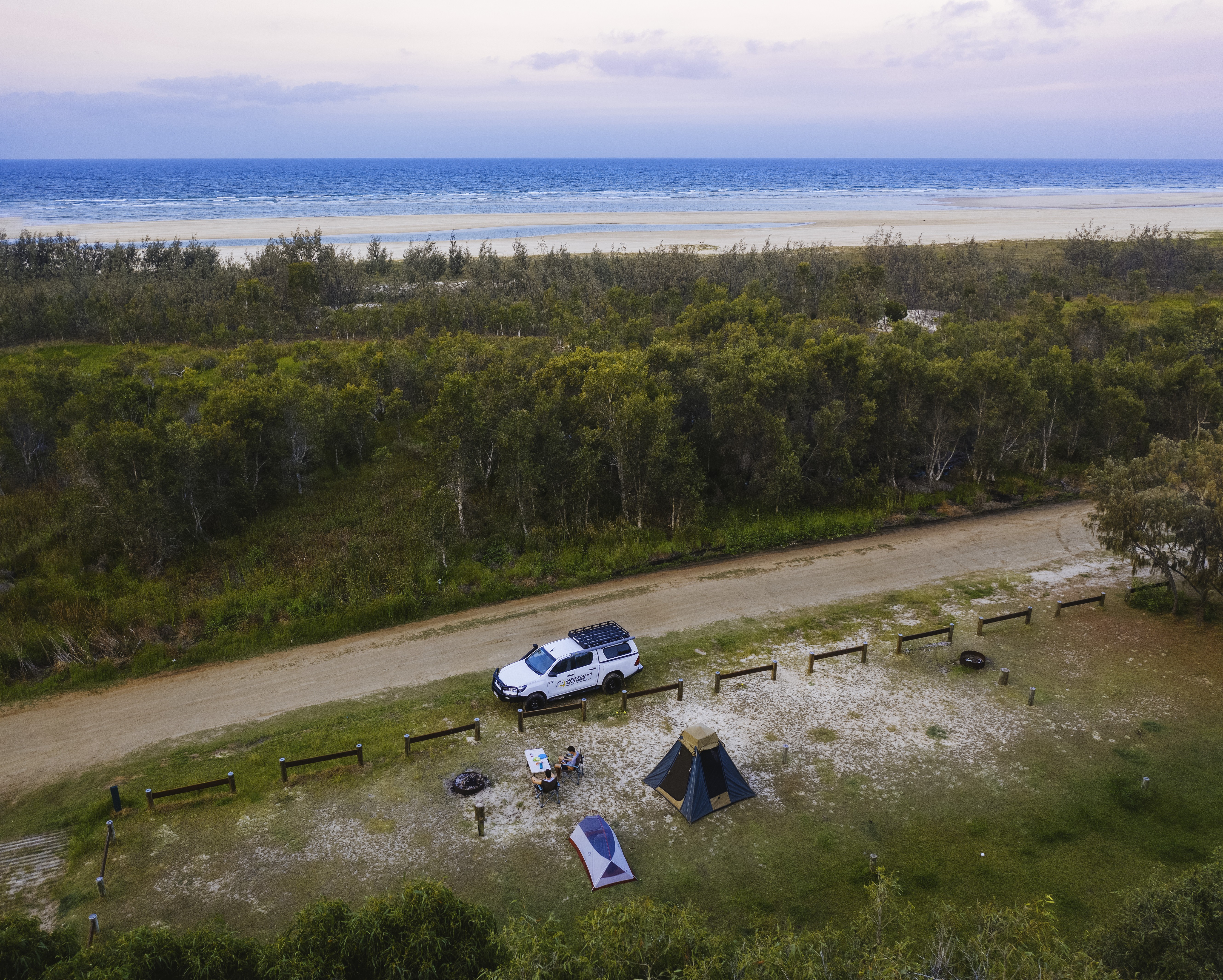 Aus qld Waddy Point Beachfront Campground fraser island