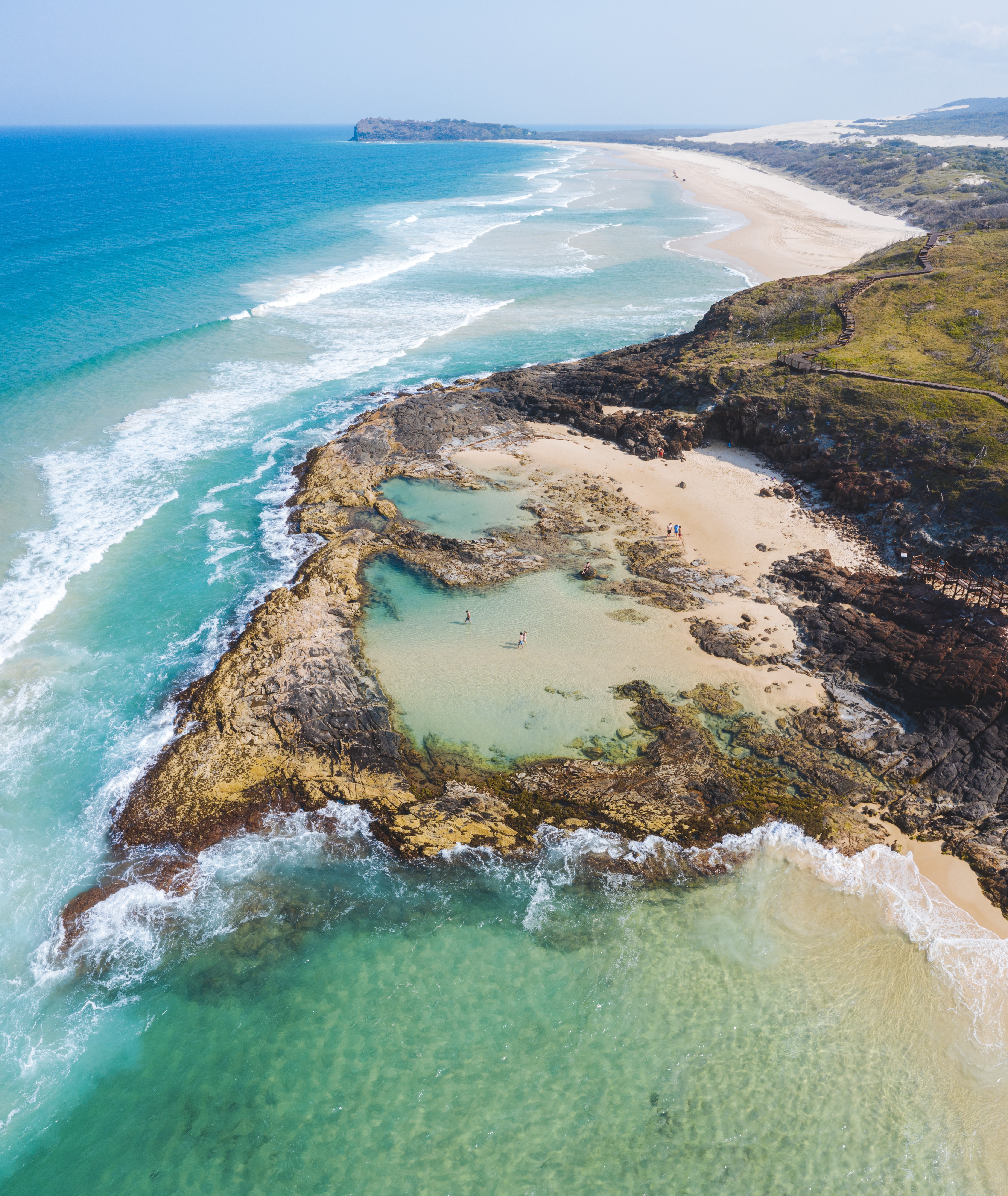 Aus qld fraser island Champagne Pools