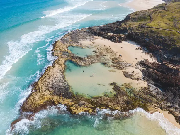 Aus qld fraser island Champagne Pools