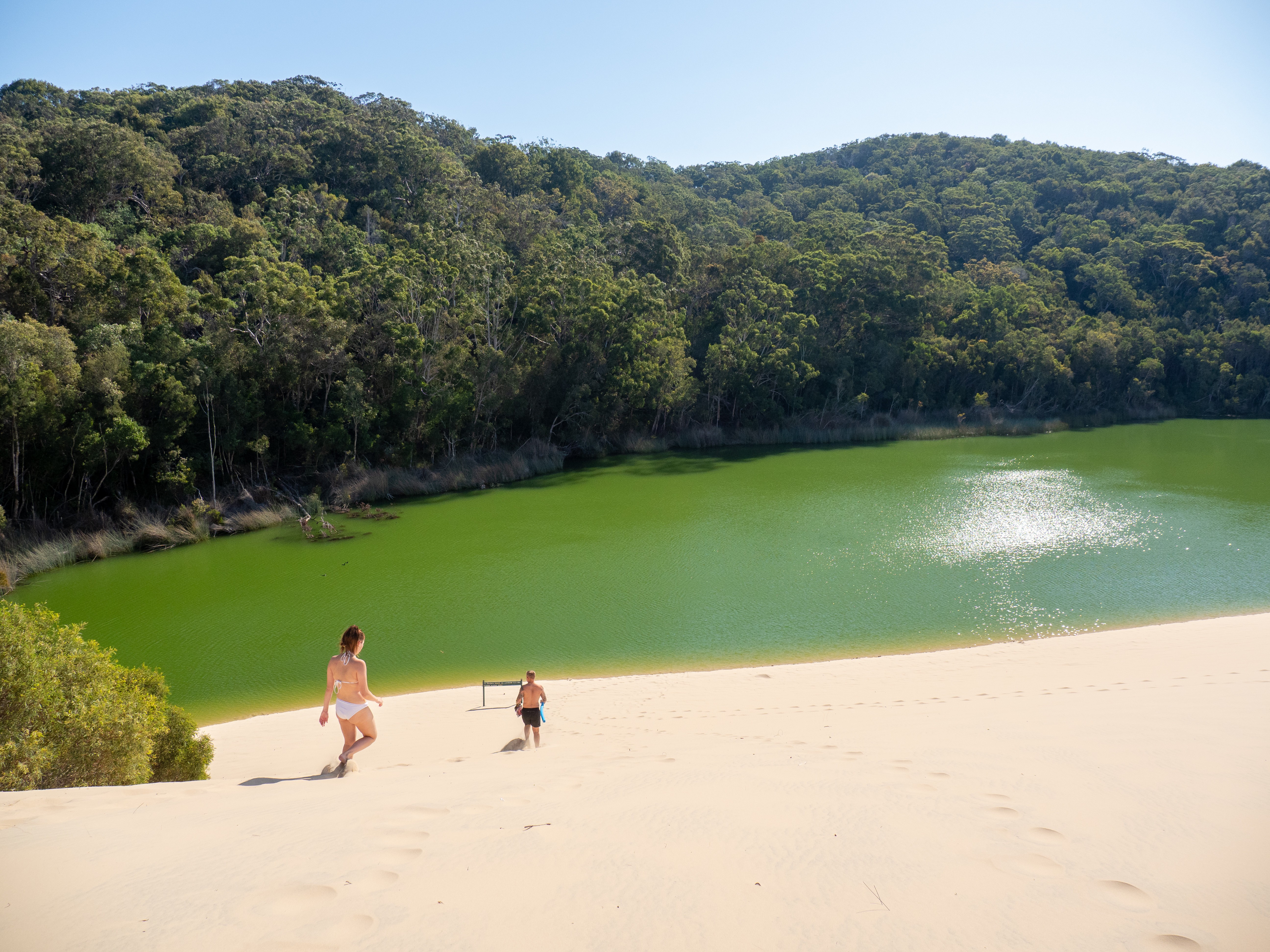 Aus qld fraser island Lake Wabby