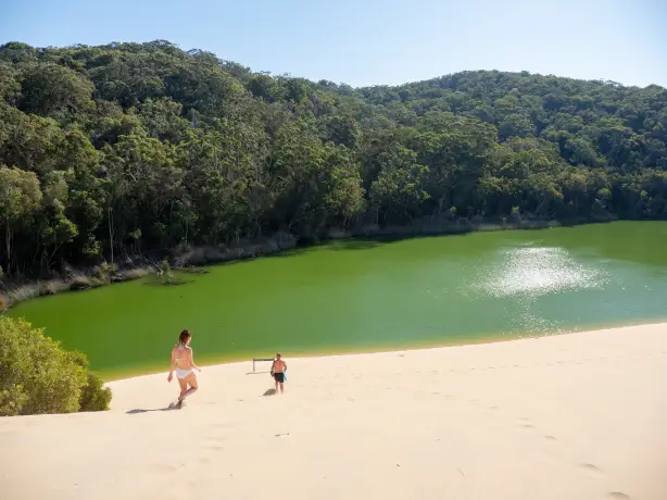 Aus qld fraser island Lake Wabby