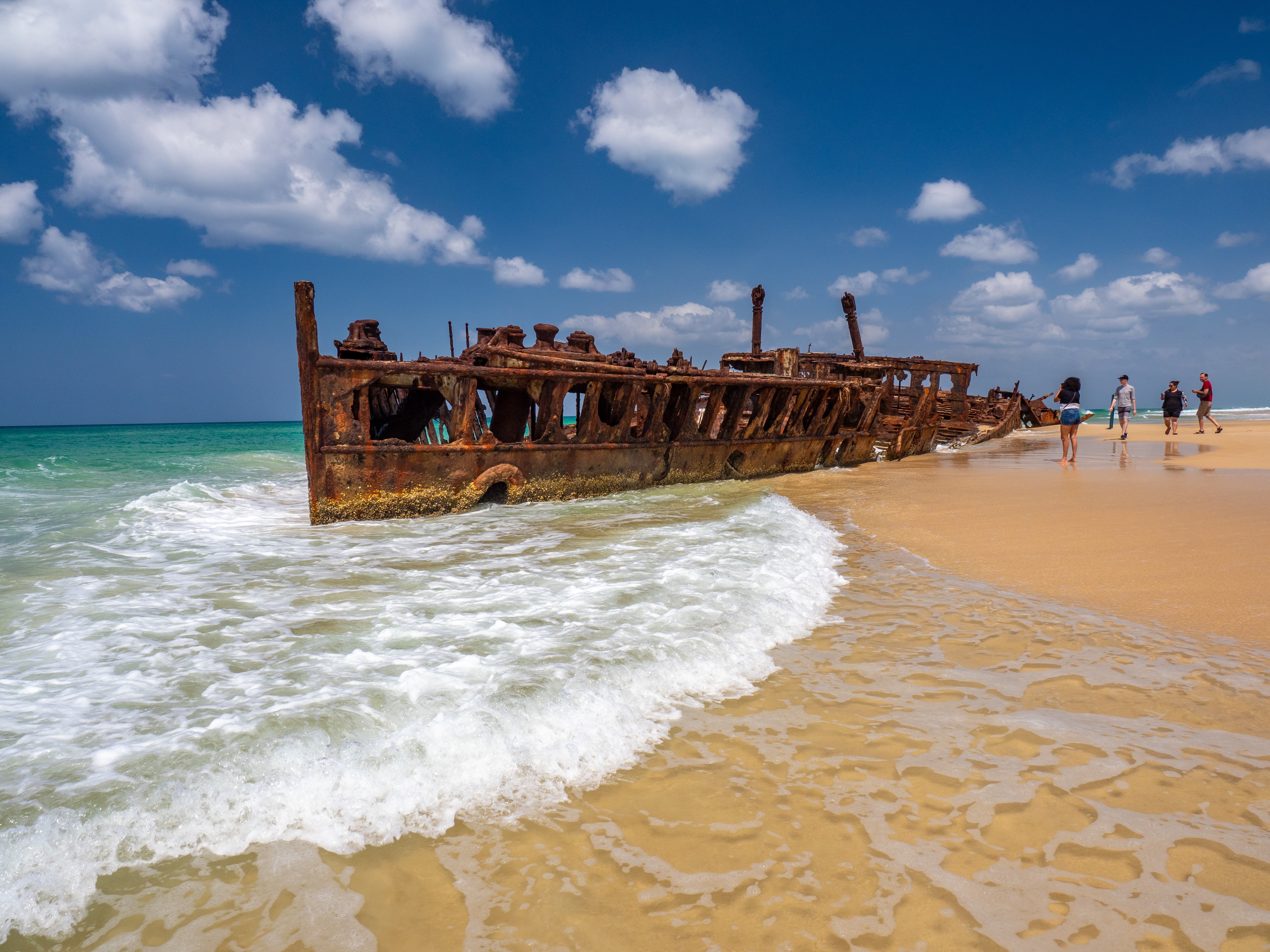 Aus qld fraser island Seventy Five Mile Beach SS Maheno Shipwreck