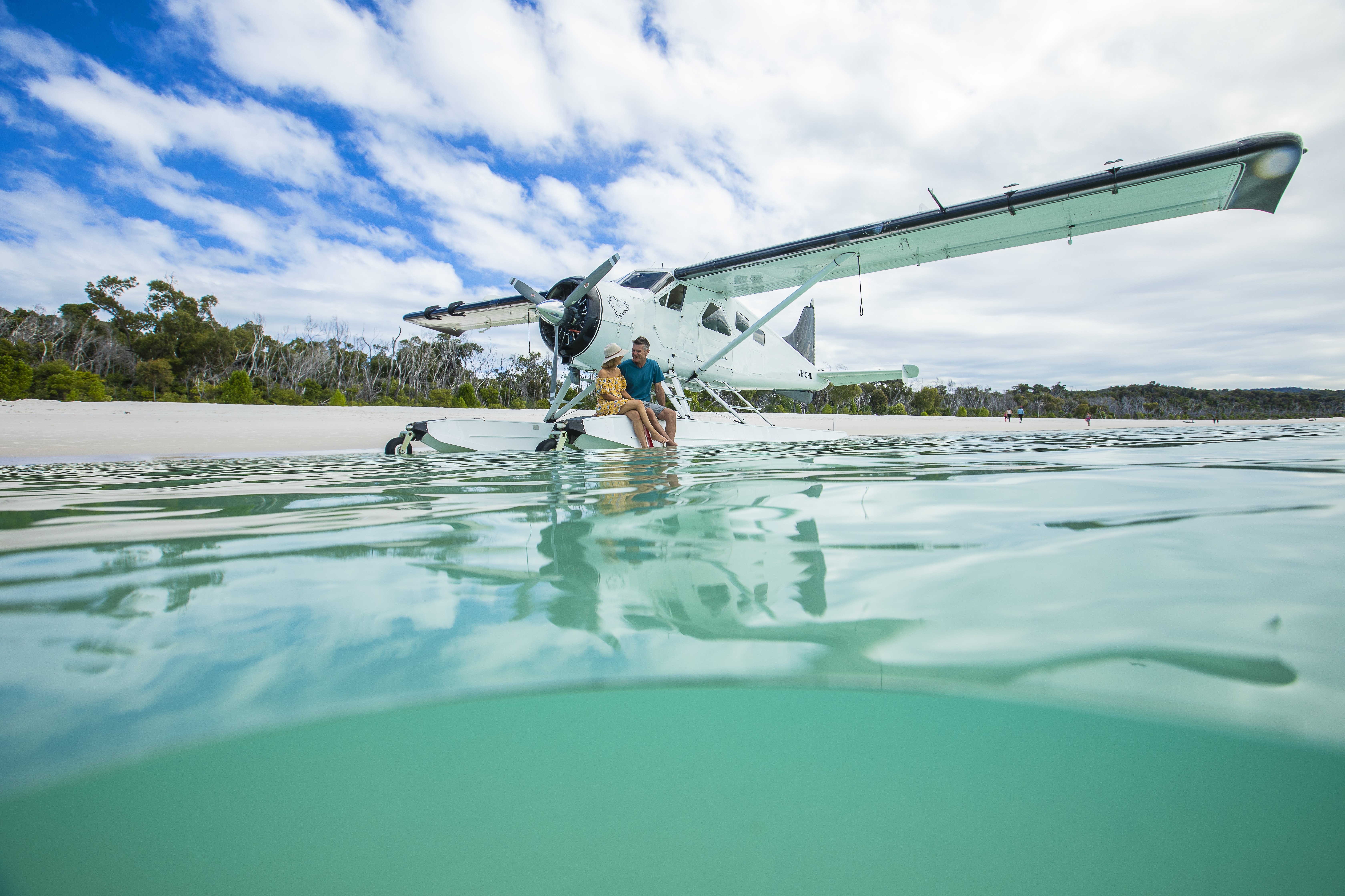 Aus qld whitsundays whitehaven beach scenic flight credit Tourism and Events Queensland