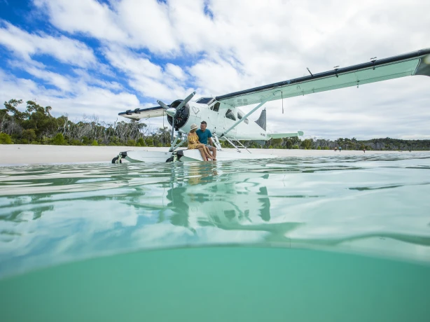 Aus qld whitsundays whitehaven beach scenic flight credit Tourism and Events Queensland