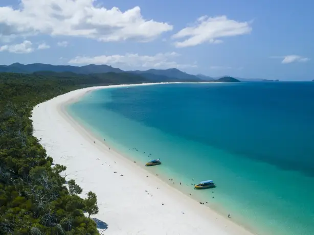 Aus qld whitsundays whitehaven beach view credit Tourism and Events Queensland