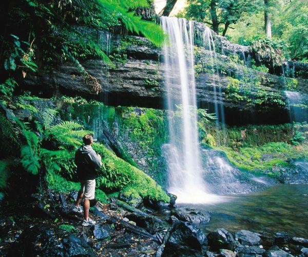 Aus tasmania mount field russell falls