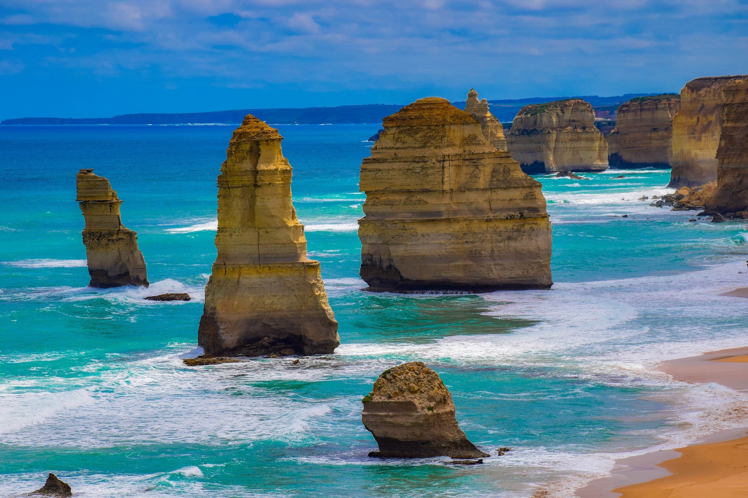 Aus vic 12 apostles great ocean road close up