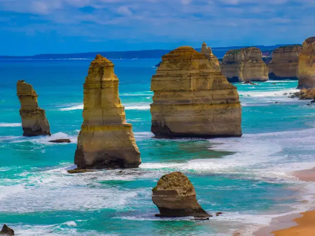 Aus vic 12 apostles great ocean road close up