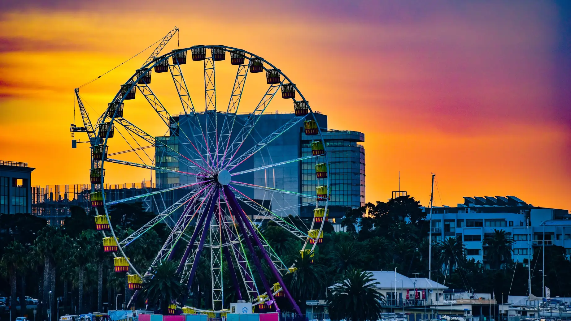 australien victoria geelong eastern beach Riesenrad am Strand