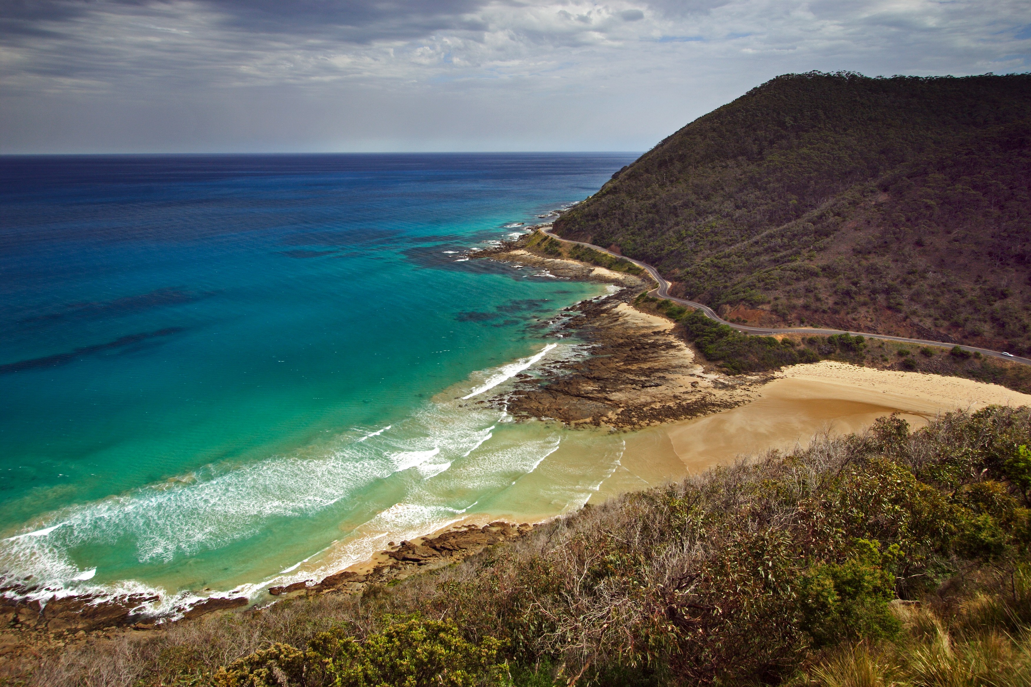 Luftaufnahme der Great Ocean Road, Melbourne, Victoria, Australien