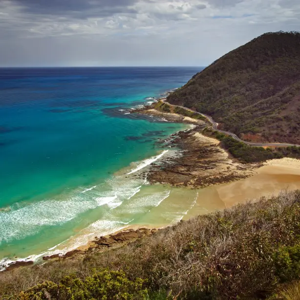 Luftaufnahme der Great Ocean Road, Melbourne, Victoria, Australien