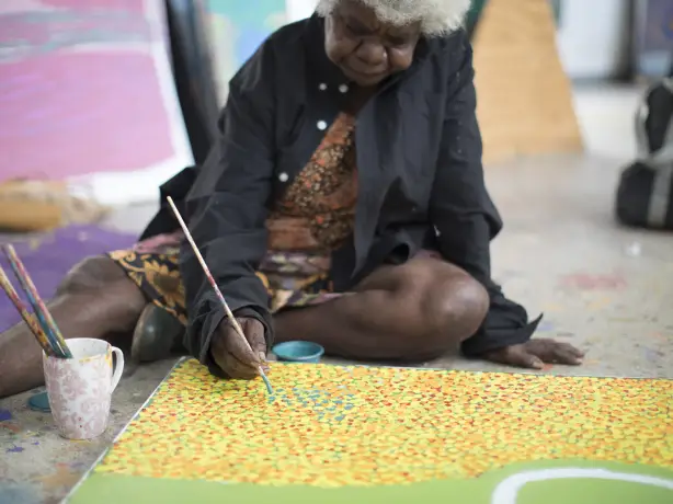 Australien Westaustralien Mangkaja Arts Resource Agency Fitzroy Crossing