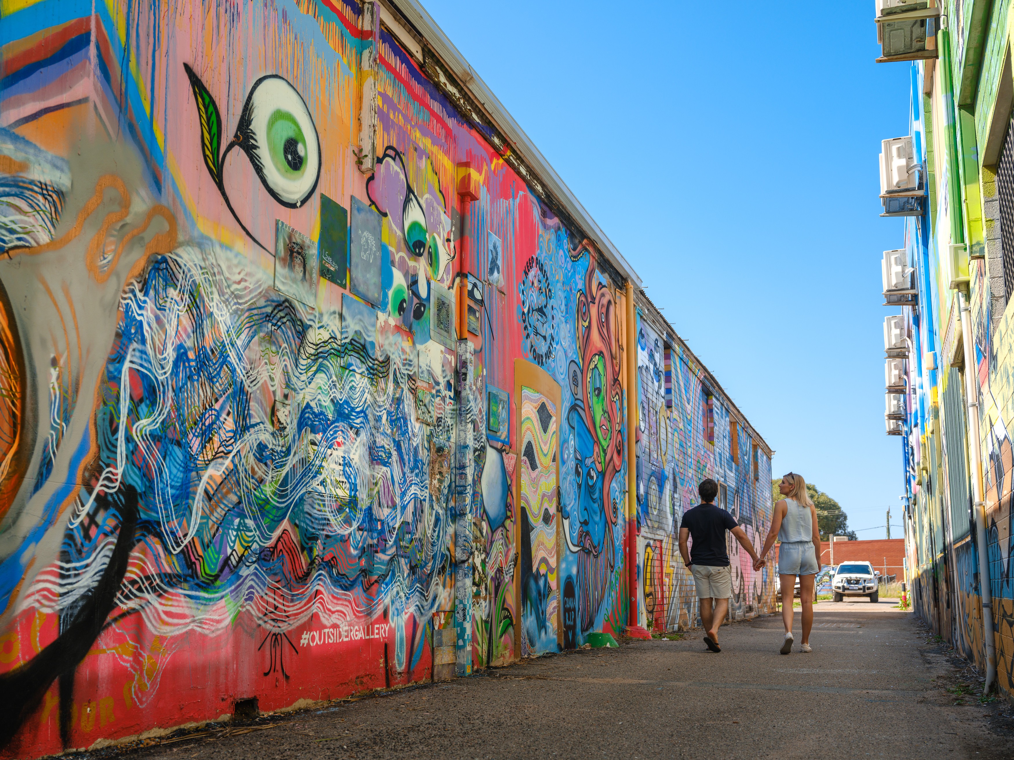Australien Westaustralien Straßenkunst Geraldton