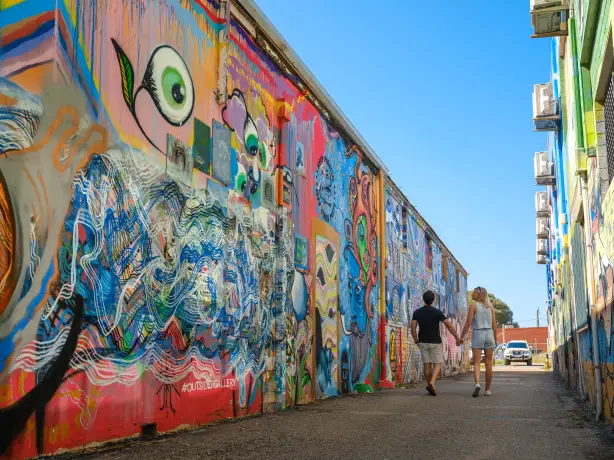 Australien Westaustralien Straßenkunst Geraldton