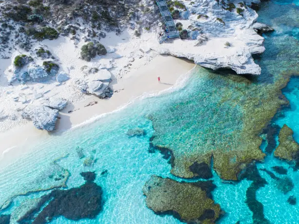 Aus wa Henrietta Rocks Rottnest Island credit Tourism Western Australia