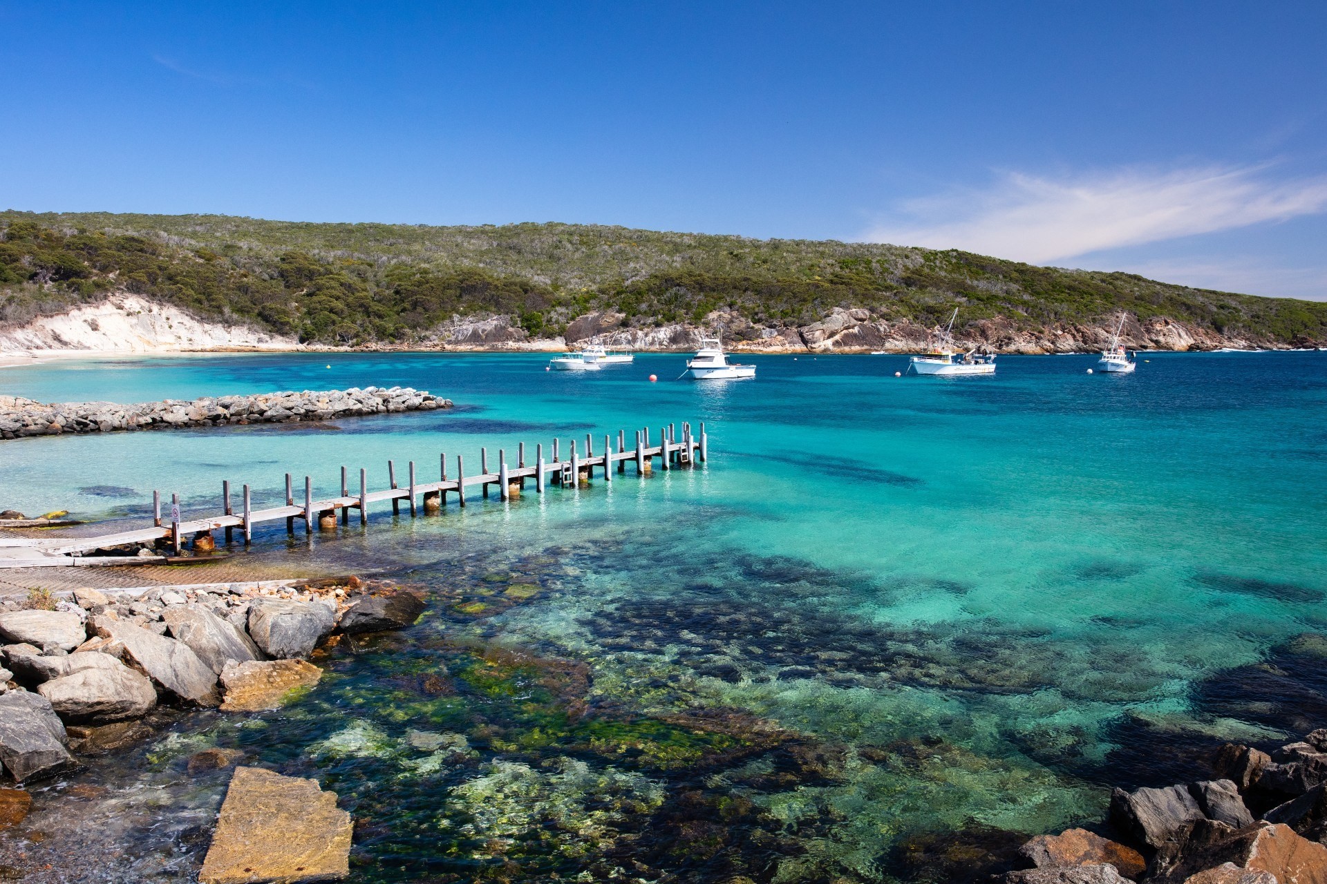 Australien Westaustralien Fischereistrand in der Nähe des Bootshafens Bremer Bay