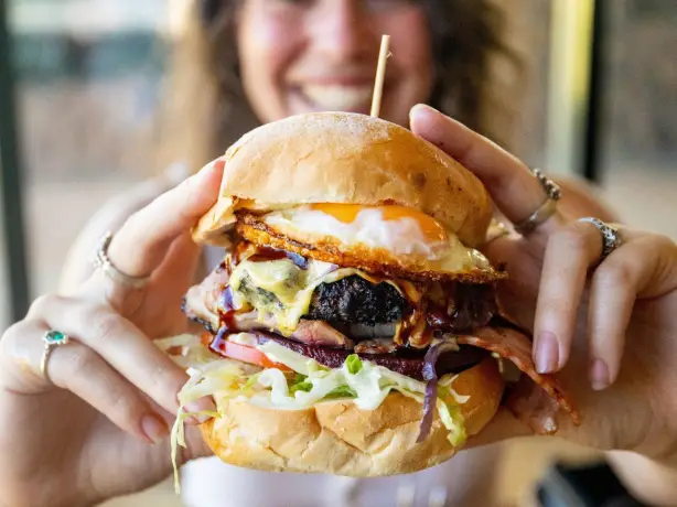 1 Aus Airborne Solutions Heli Pub Crawl burger food credit Liam Neal