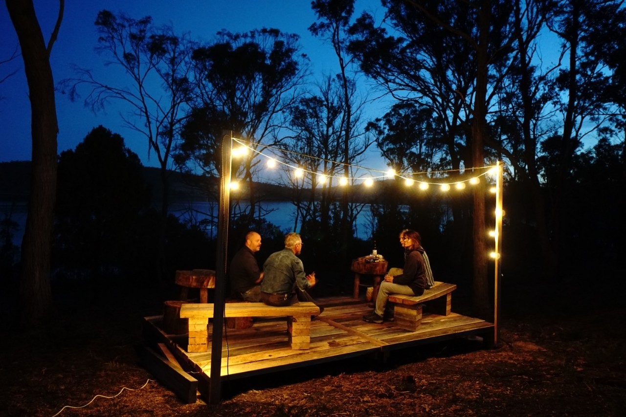 Australien Barbecue bei Nacht