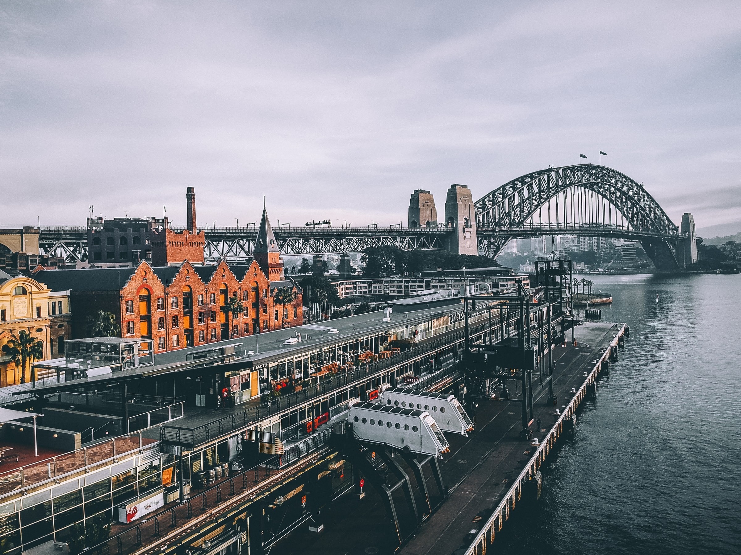 Aus nsw sydney train station harbour bridge unsplash
