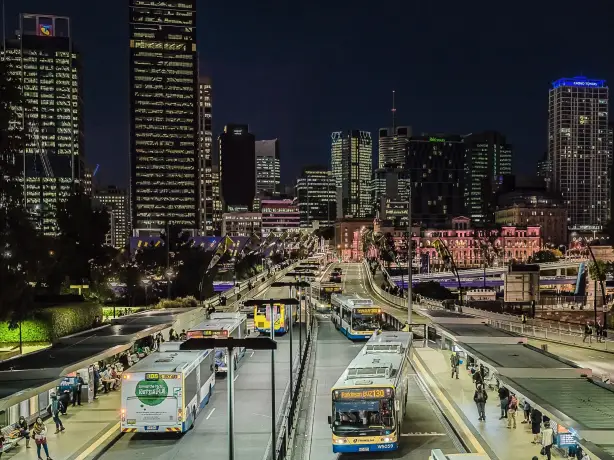 Aus brisbane bus city view michael unsplash