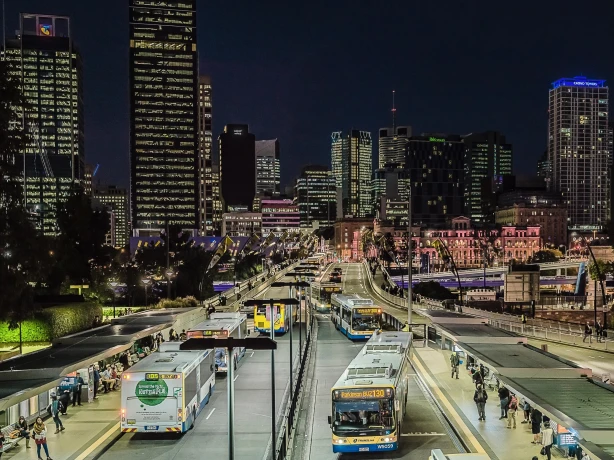 Aus brisbane bus city view michael unsplash