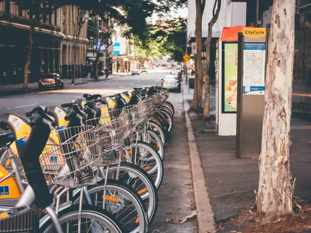 Aus brisbane bikes street view zachary staines unsplash