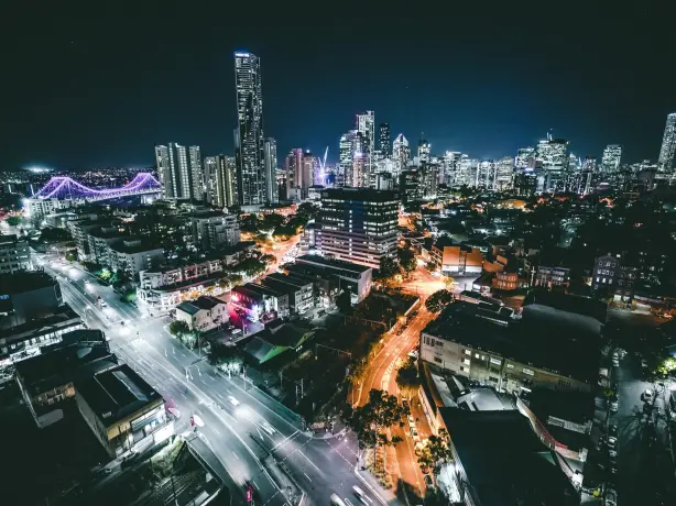Australien Brisbane bei Nacht