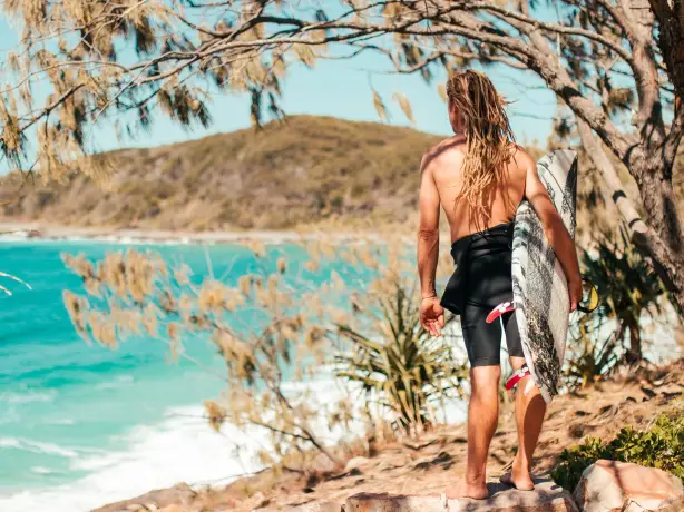 Aus queensland surfer beach noosa