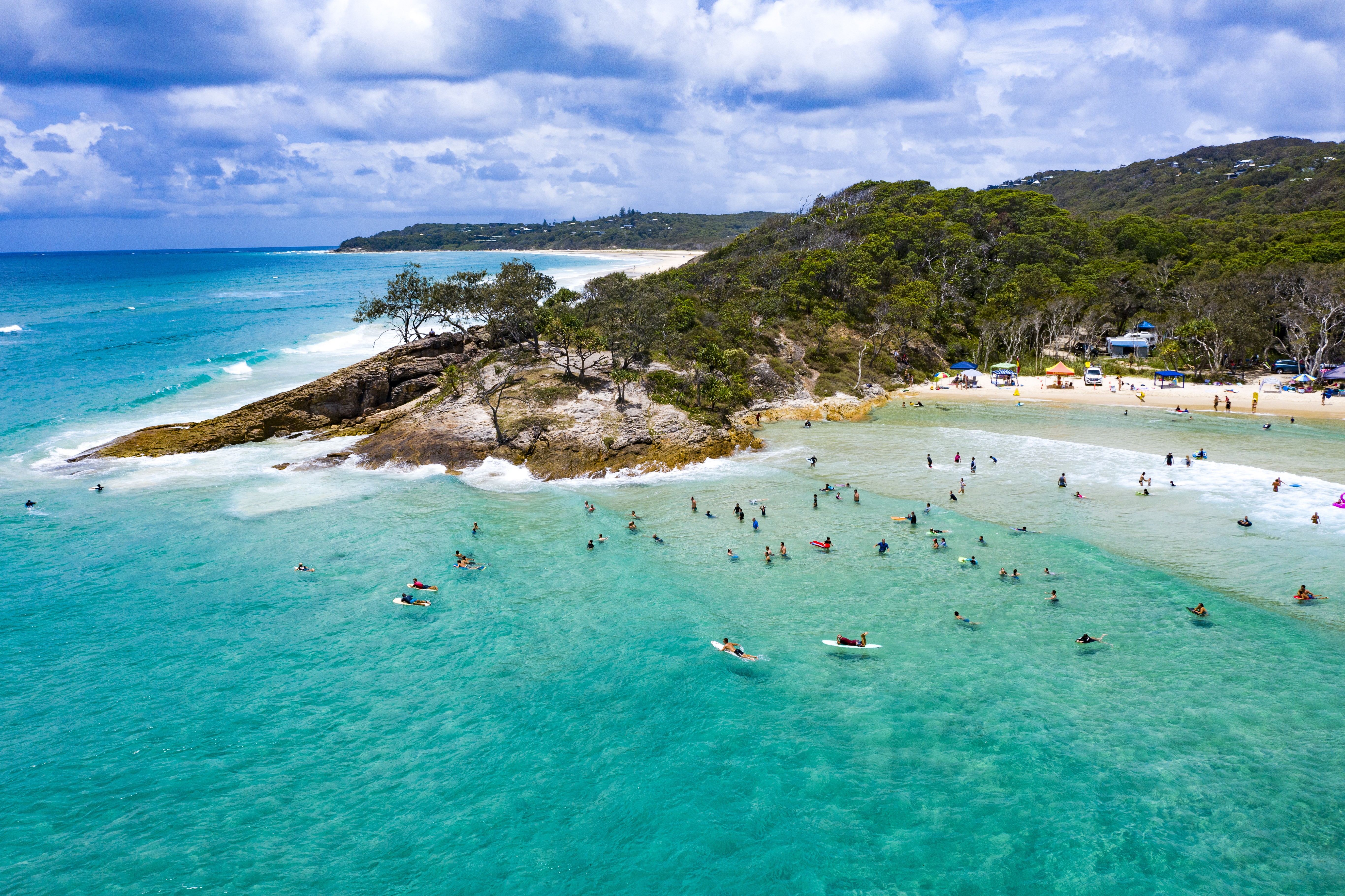Aus qld brisbane north stradbroke island cylinder beach