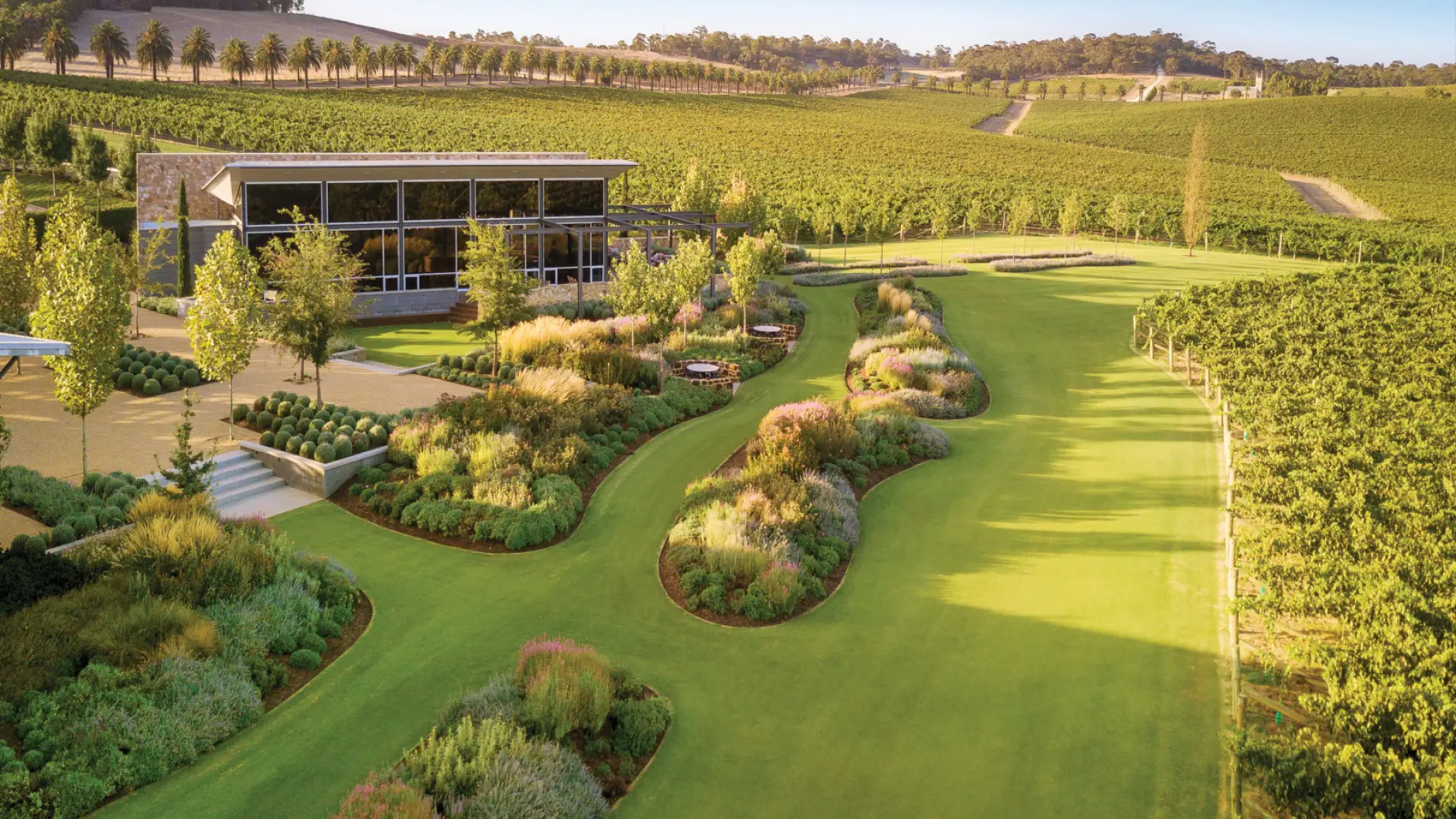 Blick auf das Weingut im Barossa Valley, Australien