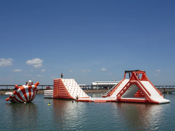 Big Buoy Water Park at Darwin Waterfront Darwin NT credit Tourism Australia
